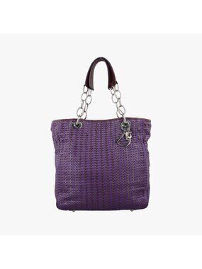 Dior Soft Lady Tote Bag Purple Lambskin
